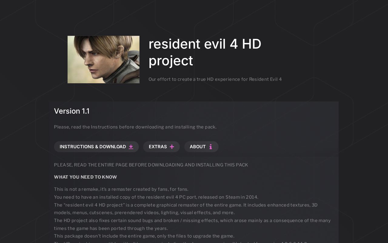 resident evil 4 HD project